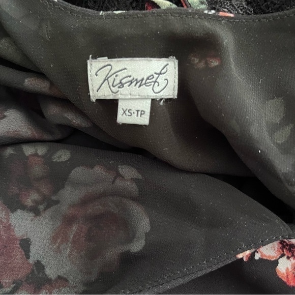 KISMET Floral Spaghetti Strap Blouse Size XS - Picture 5 of 7